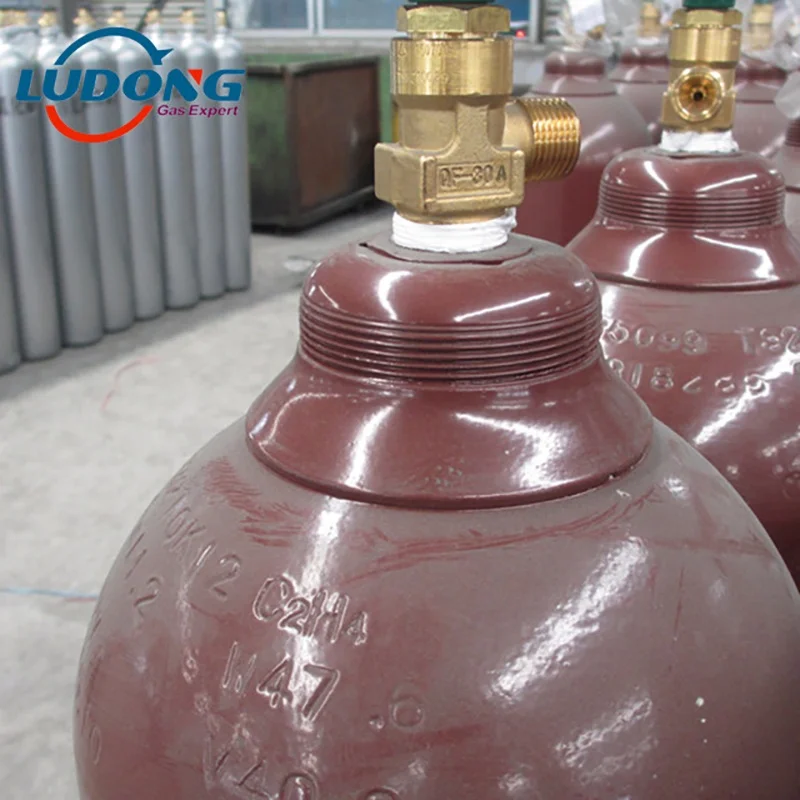 99.9% purity C2H4 gas/ ethylene gas filling  in 40L /10kg cylinder for banana