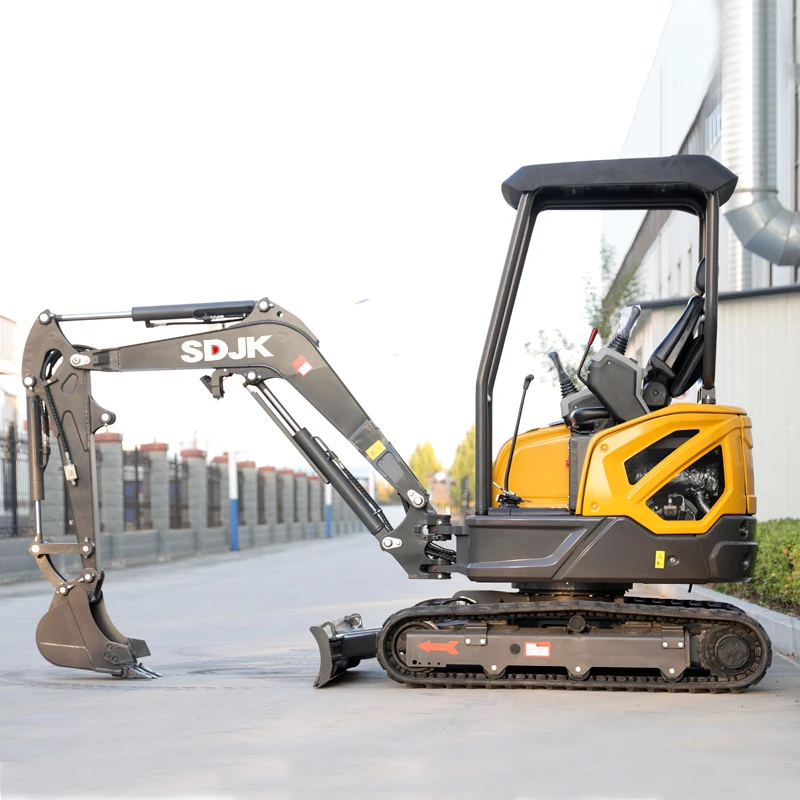Fast Delivery SDJK Mini Excavator 2 Ton EPA Kubota Engine Crawler Mini Digger Farm Used Mini Excavator Machine
