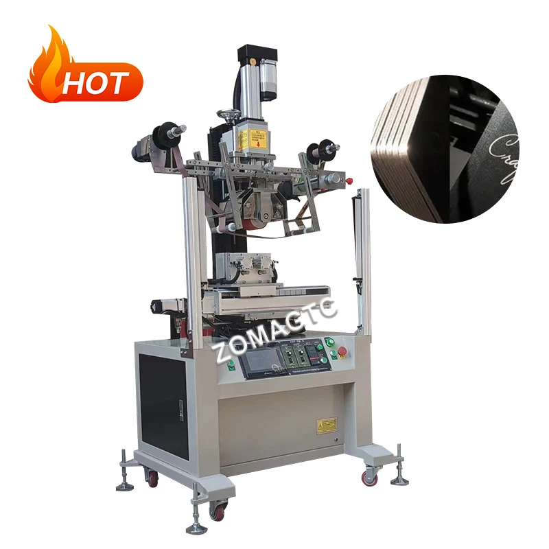 Automatic Aluminium Foil Stamping Machine PVC Card Pneumatic Heat Press Machine Stamping Foil Card Edge Machine