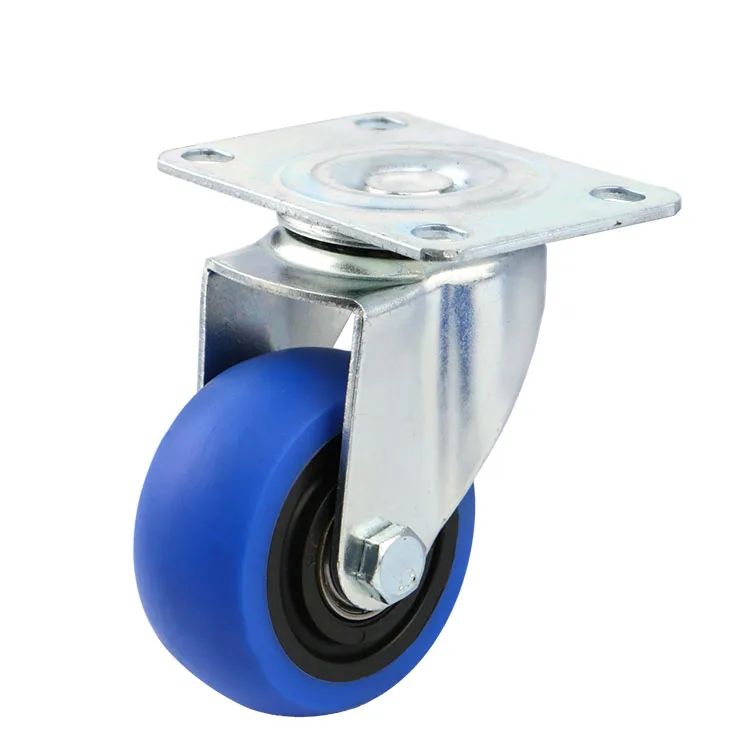 WINSTAR Heavy Duty Casters Industrial Wheels Bule Rubber Caster Wheels