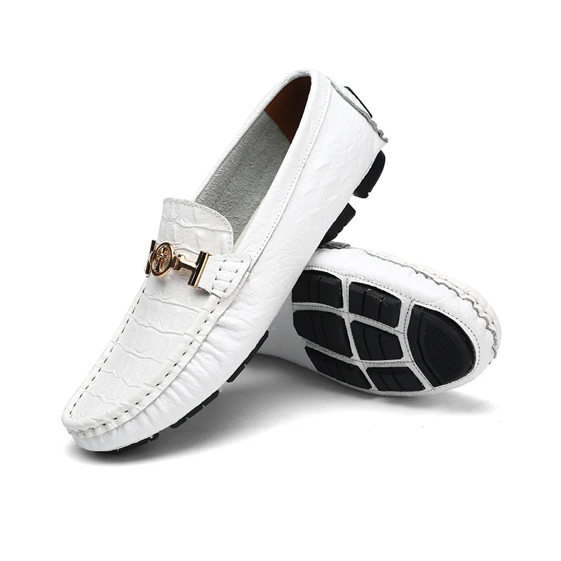 
Wholesale Classic leather cow suede loafer shoes for men driving shoes moccasins Soft Flats Loafers 