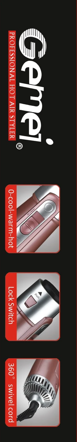  Оригинальный GEMEI 7 в 1 GM4831 Профессиональный DC мотор фен для волос стайлер салона 3
