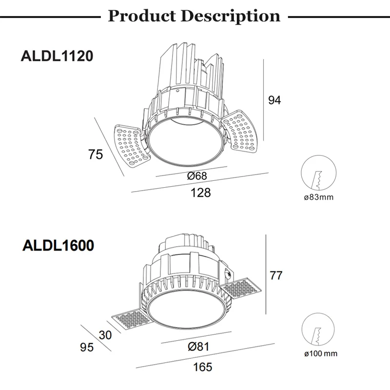 Hot selling New Concept IP54 Easy Installation10W Trimless Led Cob Recessed Downlight