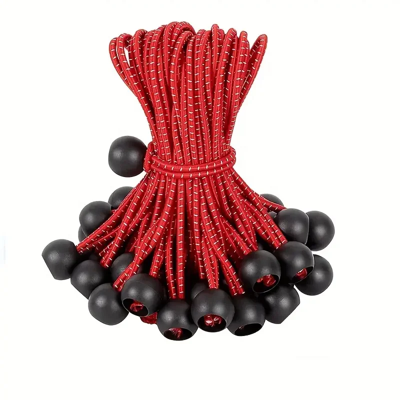 Natural Latex Tube Bungee Jumping Bands Cord Custom Mini Bungee Cord Elastic Multi Function 4Mm Tie Down Ball Bungee Cords