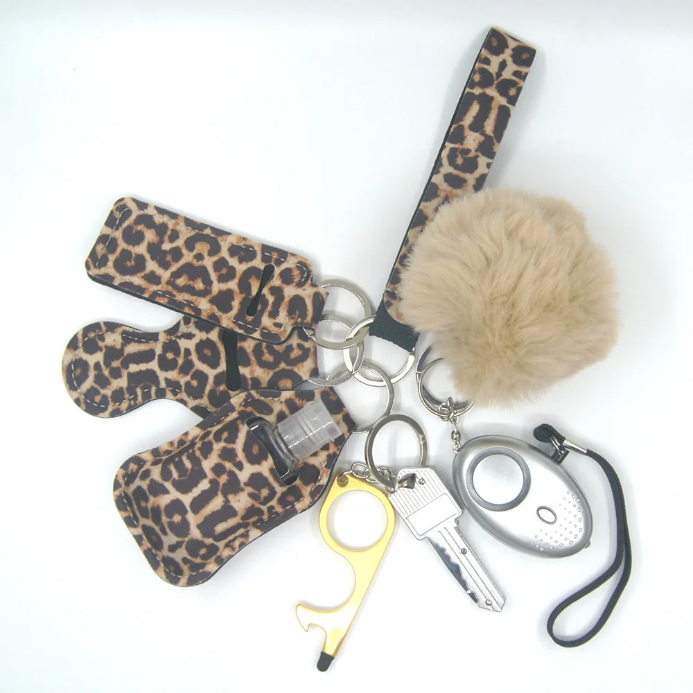 Изготовленным на заказ логосом личной безопасности выживания для женщин сигнализации Перцовый баллончик оконный брейкер, набор для самообороны брелок