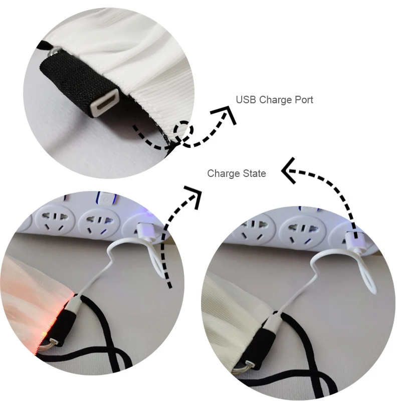 2020 Hot Sell Party make up LED light mask with RGB color IP67 water proof