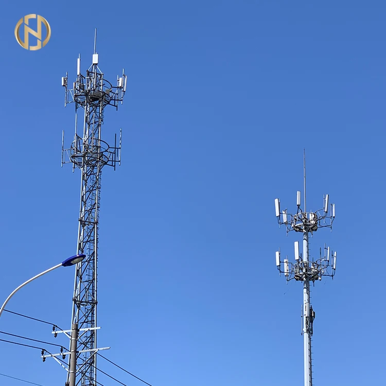 25M 30M Galvanized GSM Communication Pole Monopole