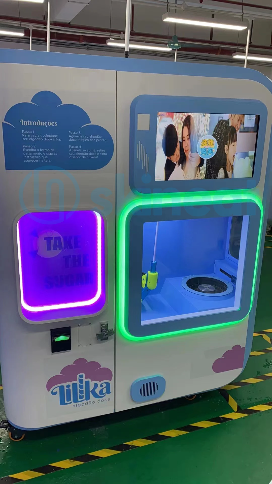 Chinese cotton candy maker flower cotton candy machine