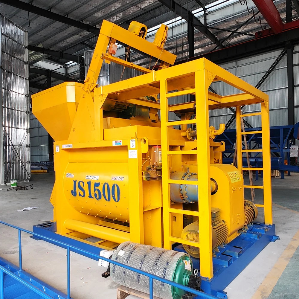 XINGYE Concrete Block Mixer Machine Lift Price India JS1500 Concrete Mixer Machine Price in Pakistan