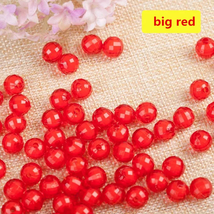 10/12/14/16/18/20 мм прозрачные 96 граненые круглые пластиковые бусины 500 г/мешок красочные свободные акриловые для изготовления ювелирных изделий