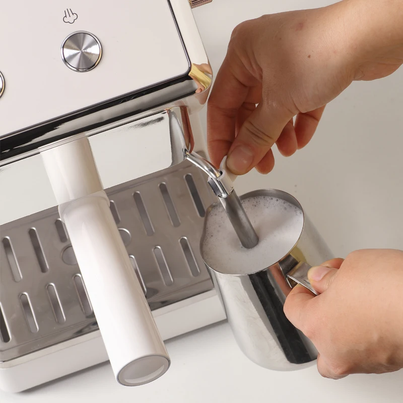 Semi-Automatic Stainless Steel Italian Espresso Coffee Machine Cafe Maker