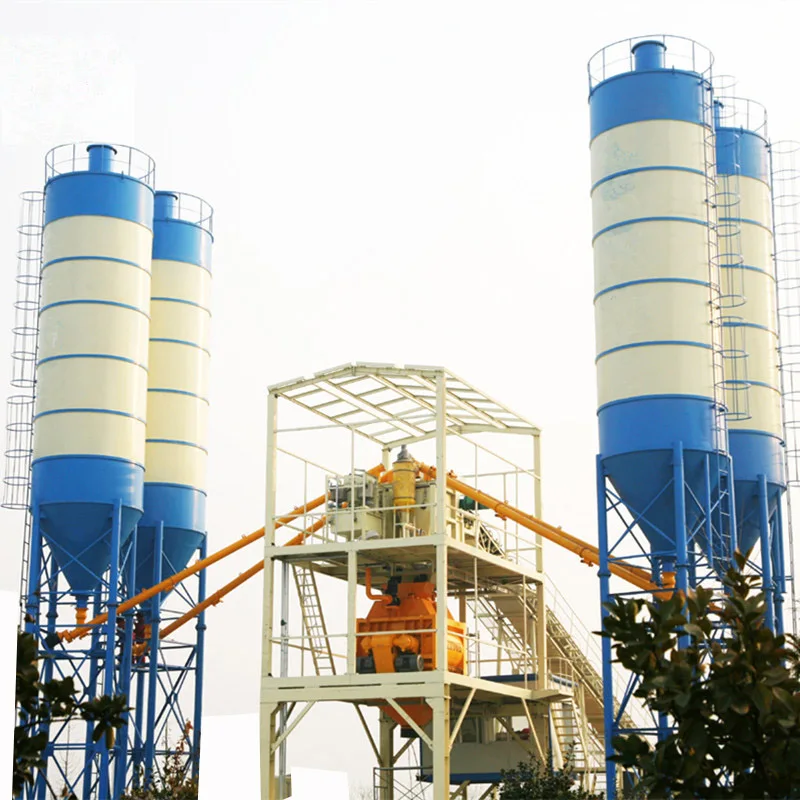 Professional 100cbm Ready Mix Mobile Integrited Concrete Mixing Plant Low Cost With High Quality