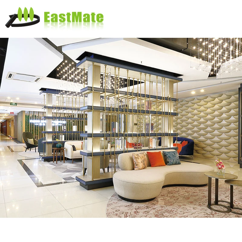 Modern luxury waiting room hotel lobby furniture sofa design big leather sofa