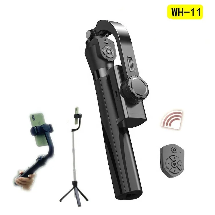 3 in 1 Smartphone Portable Handheld Grip Tripod Holder Selfie Stick Stabilizer with Wireless BT