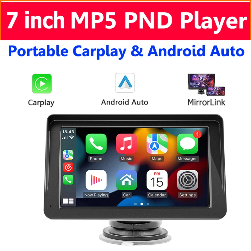 2024 тренд Exontek беспроводной Carplay Pantalla Универсальный 7-дюймовый портативный Экран carplay 7