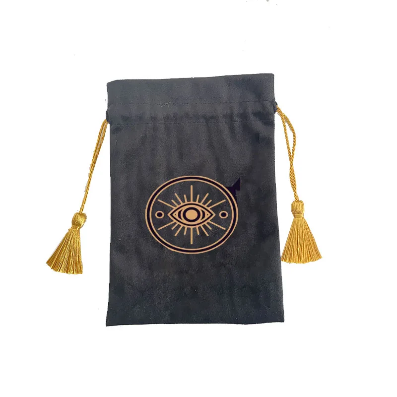 Wholesale Fabric Gift Bags Drawstring Bag Puzzles Tarot Packing Gift Velvet Pouch