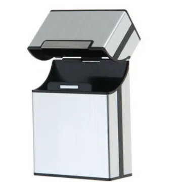 20 Capacity Cigarette Case with Aluminum Automatic Slider
