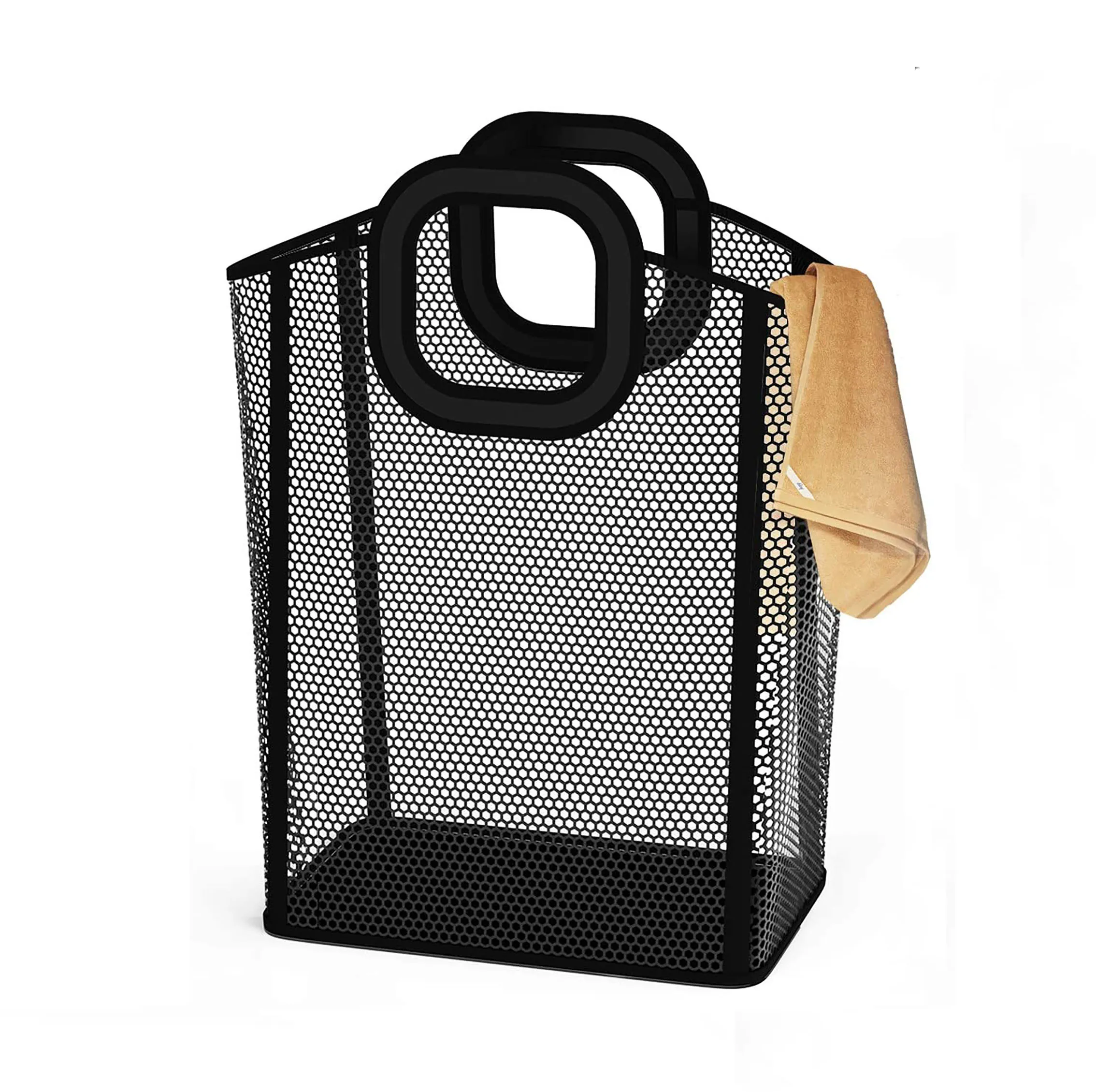 Портативная пластиковая корзина для белья с сетчатым материалом, большая корзина для белья разных стилей