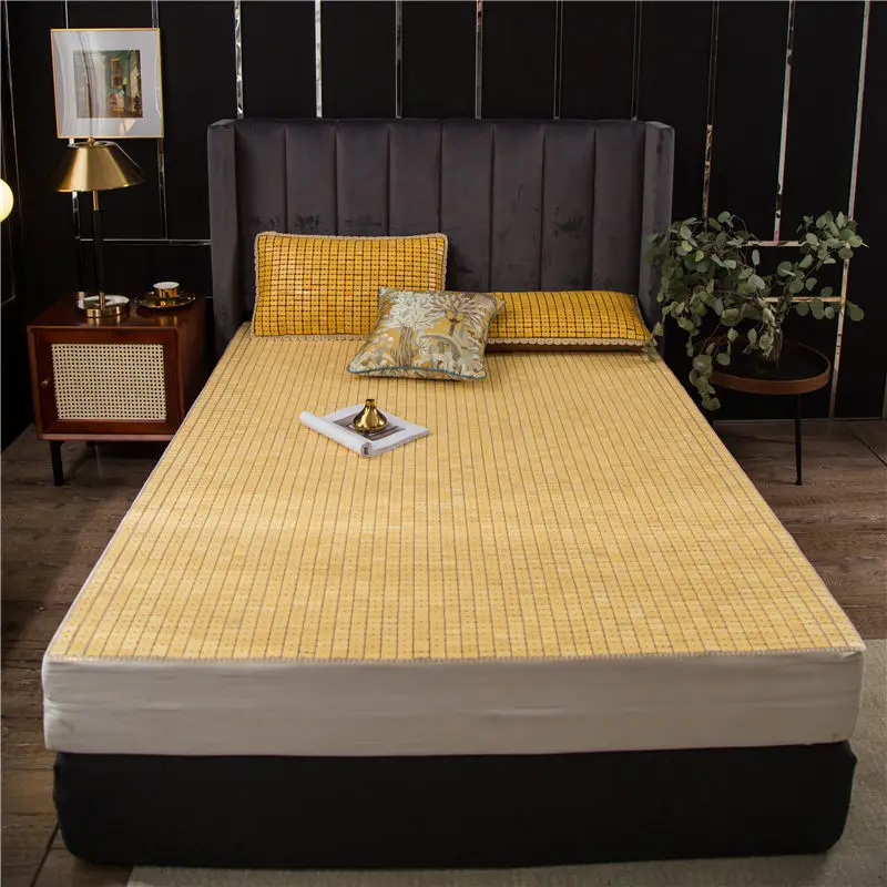 Korean White Color Bamboo Sleep Well Mattress Bamboo Bed Mats