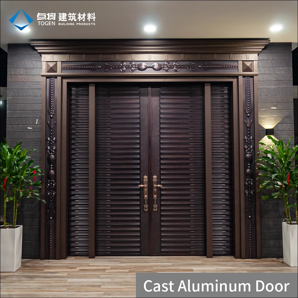 Контроль доступа двери дома главные ворота гравировка алюминиевый забор