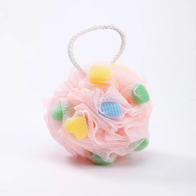 foaming body scrub ball back scrubbing korean loofah sponge bath towel bath shower ball bath flower