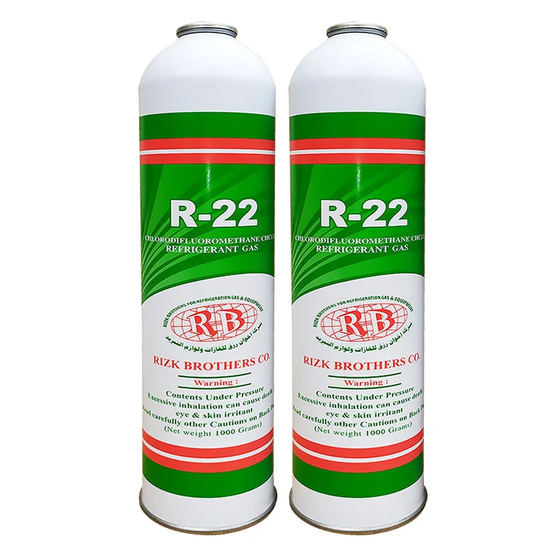 R134a хладагент газ 1 кг банка для упаковки R22