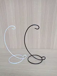 Factory Price Iron Glass Ball Ornament Holder Hanging Plants Terrarium Stand Ornament Display Metal Stand