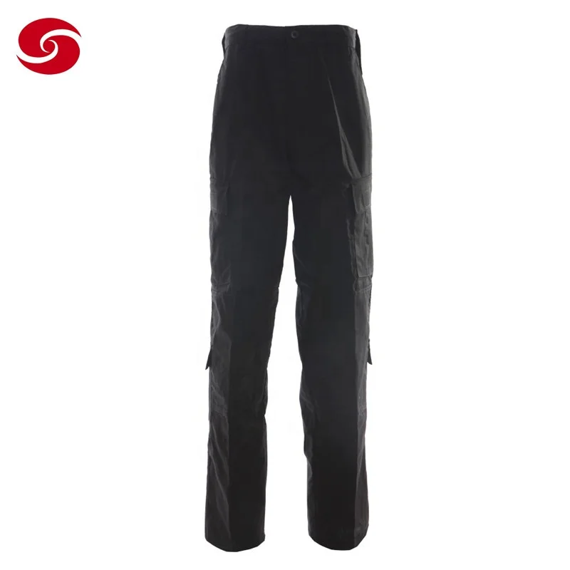security uniform trousers China XinXing Wholesale Durable Cotton Sateen Black Security Uniform Dress