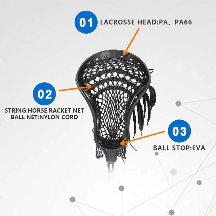 Professional Black Lacrosse Hockey Sticks Aluminum Alloy Lacrosse Sticks High Quality Lacrosse Sticks