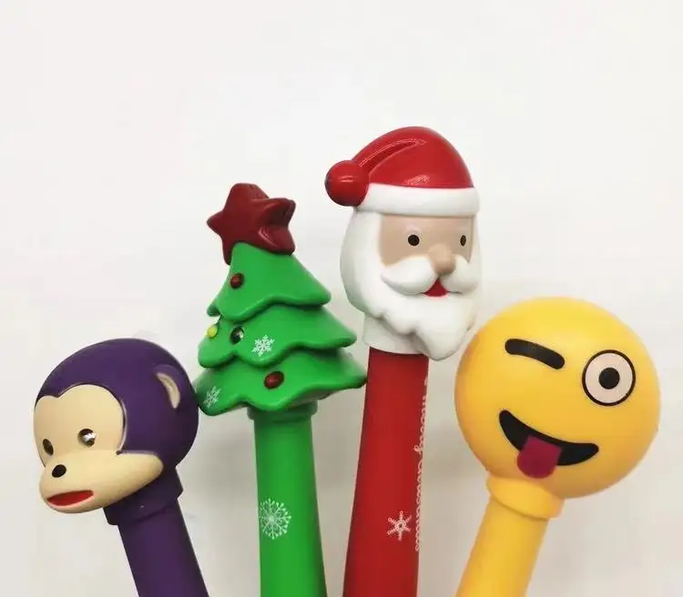 wholesale Promotional Gift Cute Rabbit animal penguin Pompom Plush Ballpoint  Carrot Pen For School Office unique plastic ball p