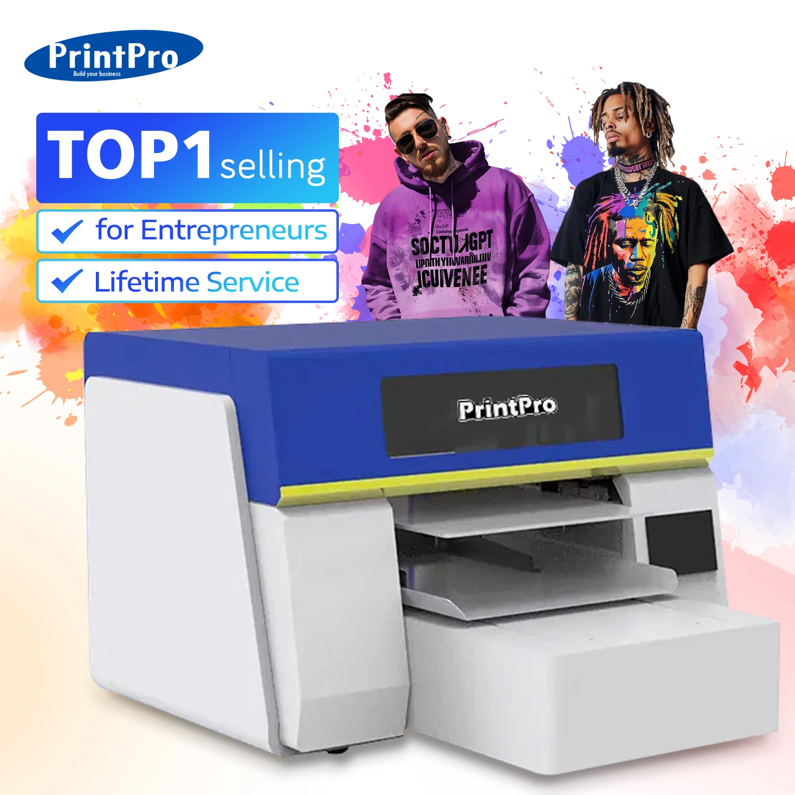 Принтер PrintPro A3 3T DTG прямо на футболку для принтера одежды цифровой печатной машины 3T-4050S