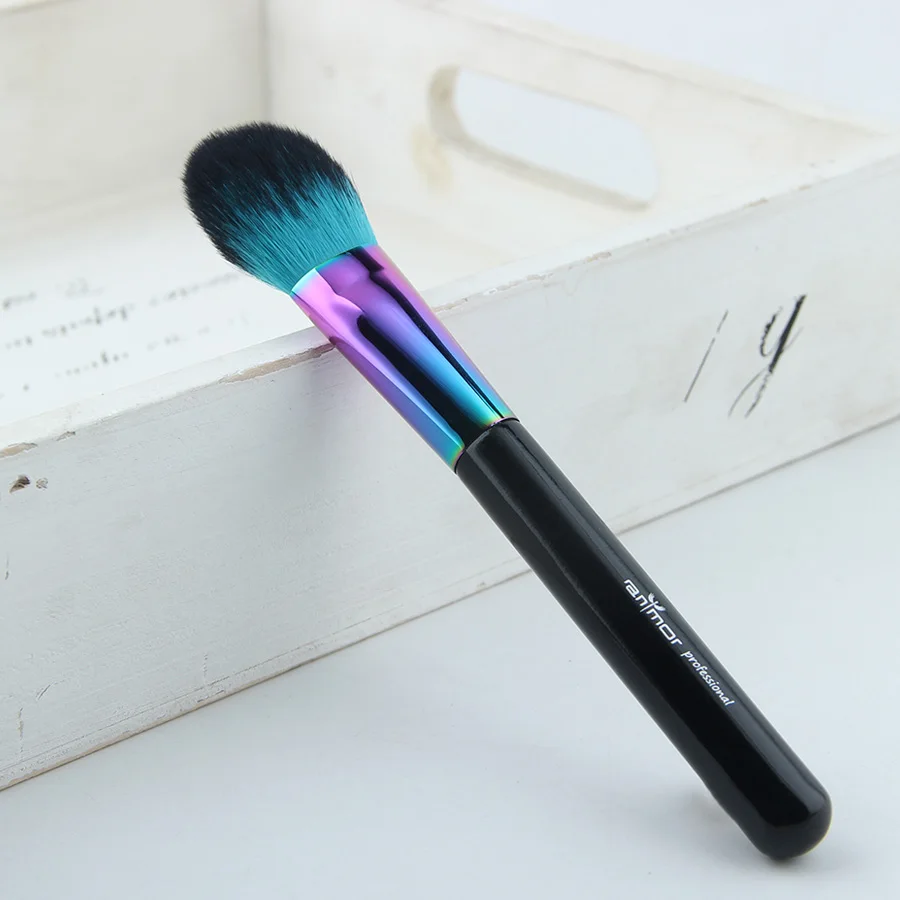 Anmor Single Rainbow Makeup Brush Professional Blush Brush Make Up  Synthetic Hair Brush