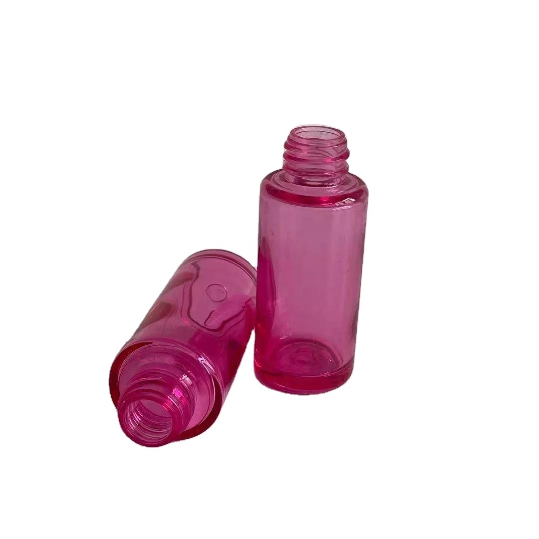 Grade Plastic Empty Cosmetic Luxury Green Cosmetic  Square Media Petg Bottle  With Cosmetic