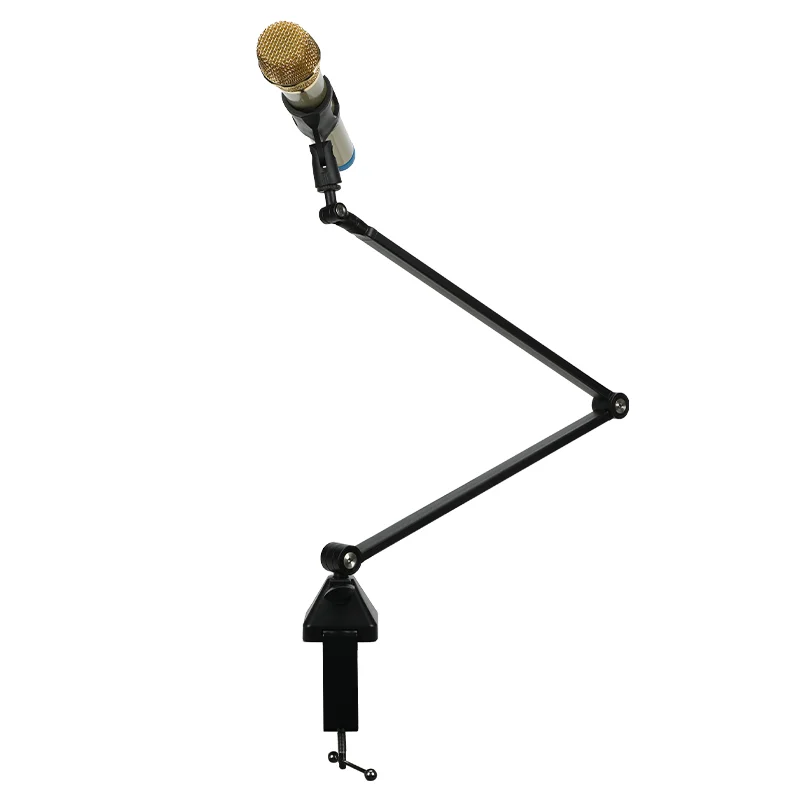 High Quality Adjustable Metal Microphone Holder Folding Microphone Stand Microphone Rack