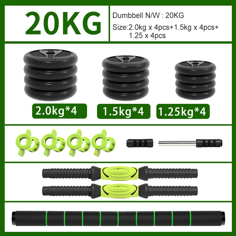 Hot selling cement portable plastic dumbbell