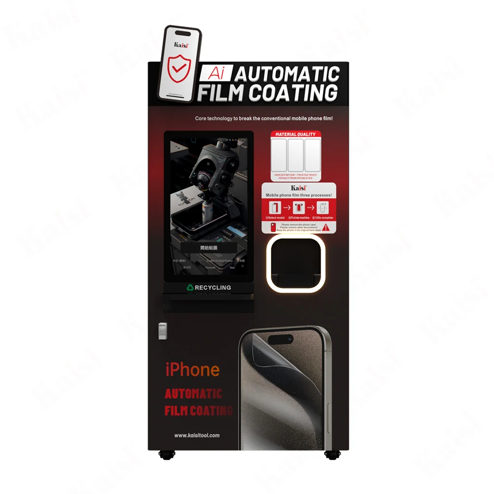 Kaisi Fully Guangzhou Automatic pink Self Digital Vending Machine Euro Tempered Film