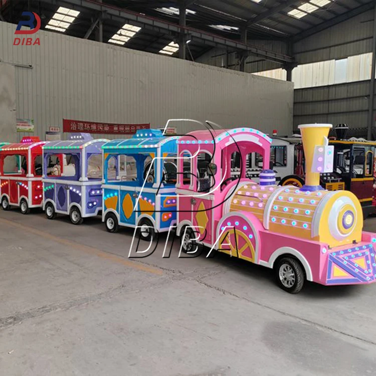 Trackless Train Indoor Outdoor Tourist Train Rides for Kids Adult Shopping Mall Playground Amusement Rides for Sale