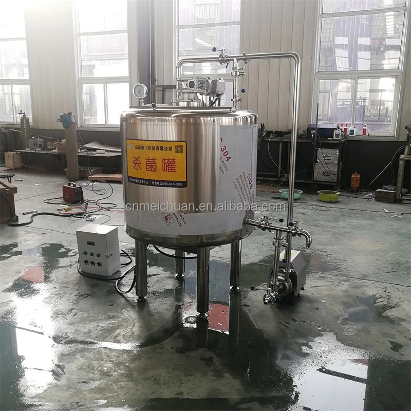 Small Milk Pasteurization Machine With Packing Pasteurizer Juice 150 Liters Milk Pasteurizer Homogenizer