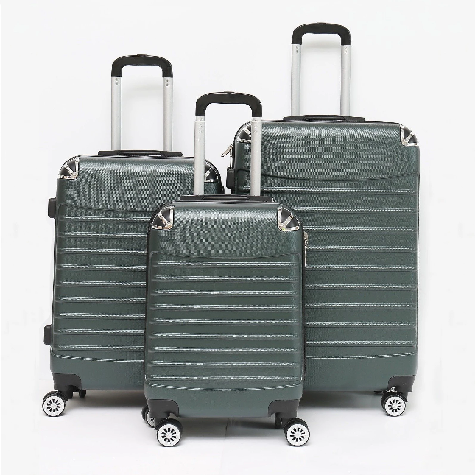 american travel luggage and bag rose gold luggage trolley suitcase set