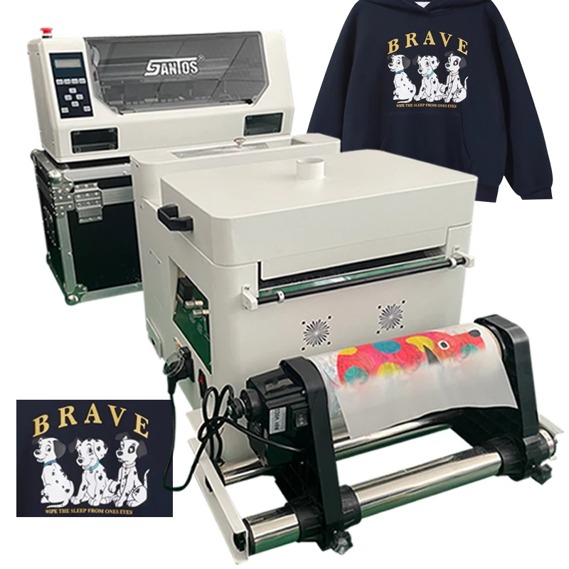 30CM size pet film a3 dtf t-shirt printer videos technical support high resolution 720/1080/1440 DPI A3 DTF printers