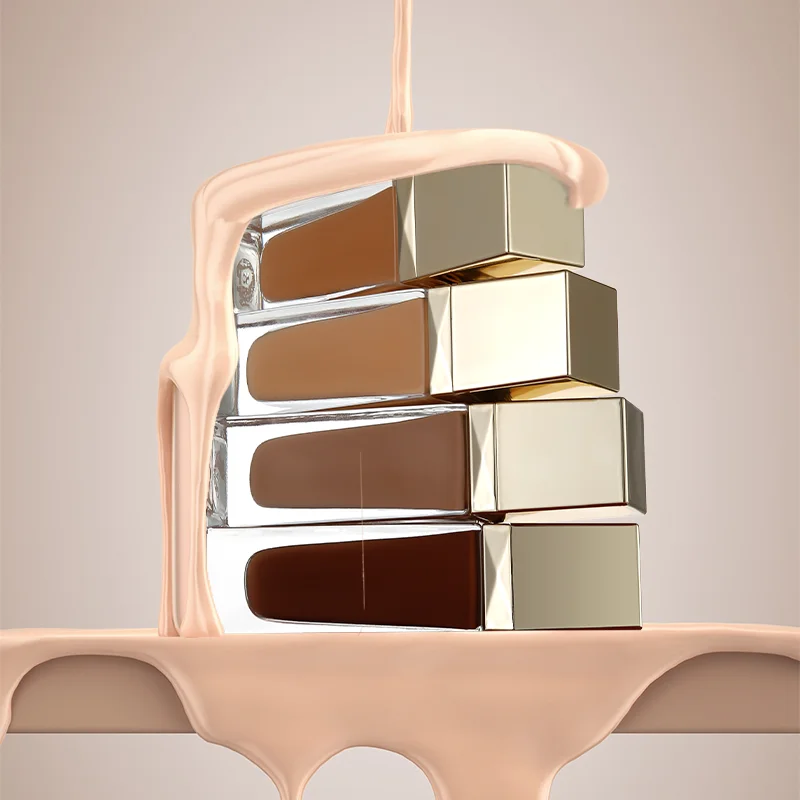 Собственная торговая марка, увлажняющая матовая водостойкая Жидкая основа для черных женщин с полным покрытием