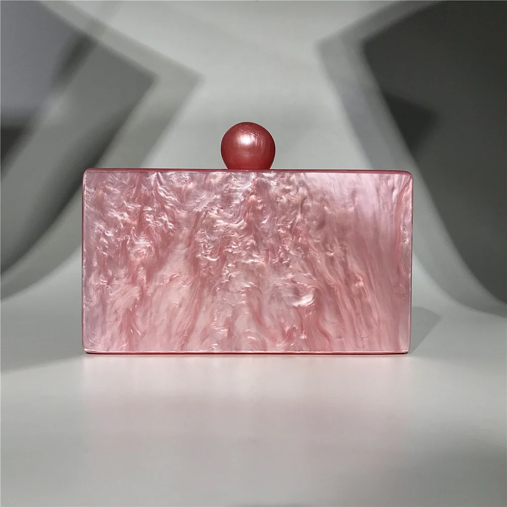 OC4184 Lovely Pink Color Girls Clutch Bag Party Clutch Acrylic Bag