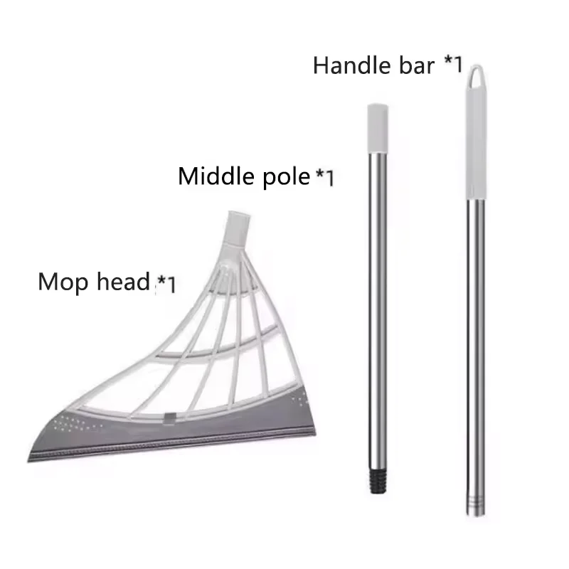 2-in-1 magic broom pet hair removal broom   window cleaning wiper scraper floor dust cleaning water broom