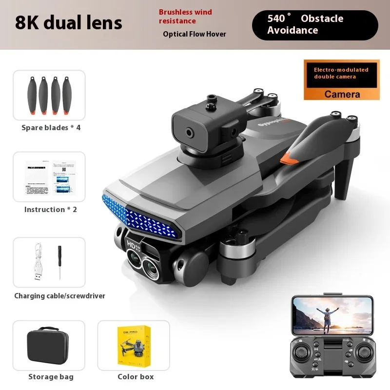 D6pro Obstacle Avoidance Drone Brushless Motor Aerial Photography Remote Control Aircraft Four Axis Drone Drone