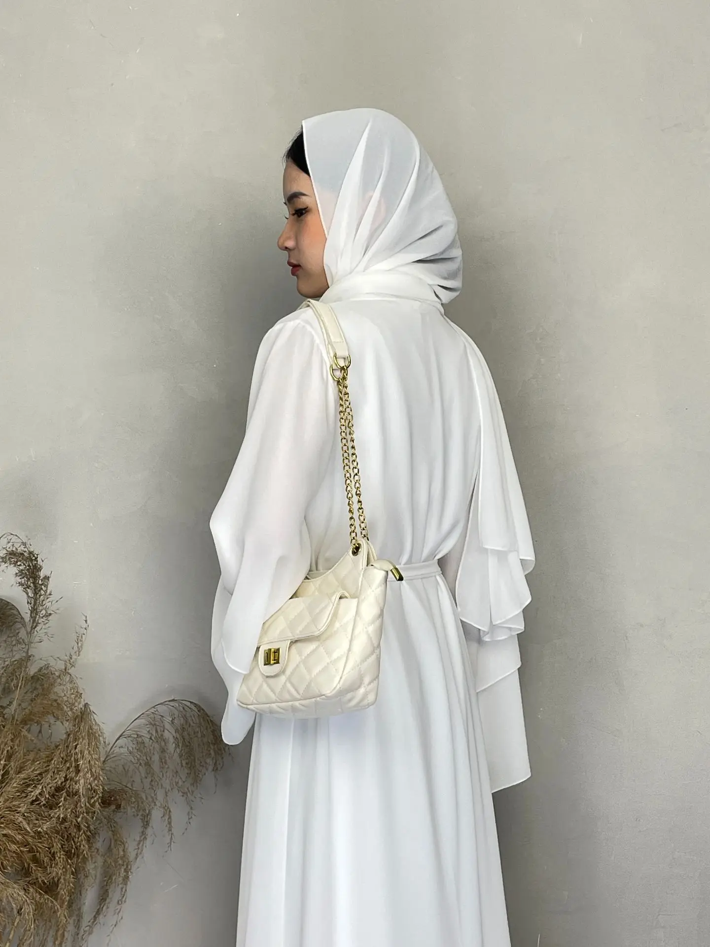 2024 Ramadan Women Abaya Dubai Dresses Chiffon Pray Muslim Abaya Islamic Clothing