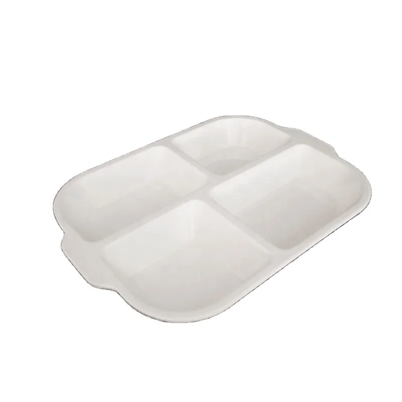 Restaurant Plastic Melamine Breakfast Rolling Serving Tray melamine tray