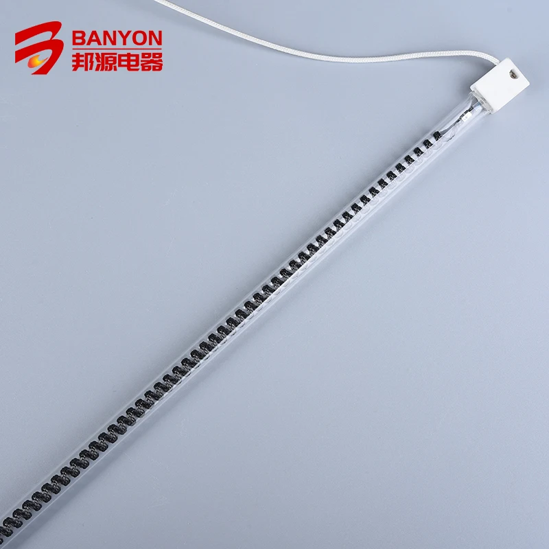 Customized High Quality Carbon Fiber Clearing Quartz Infrared Heating Tube for Electric Heaters Ovens Drying Equipment Therapy