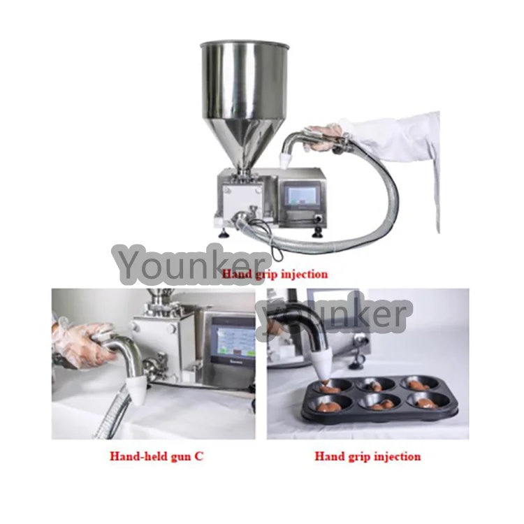 Automatic Cake Bakery Cream Mousse Filling Icing And Injection Machine