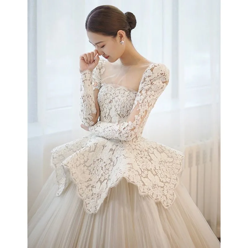 SUNNY Satin Main Wedding Dress Traditional Wedding Dresses