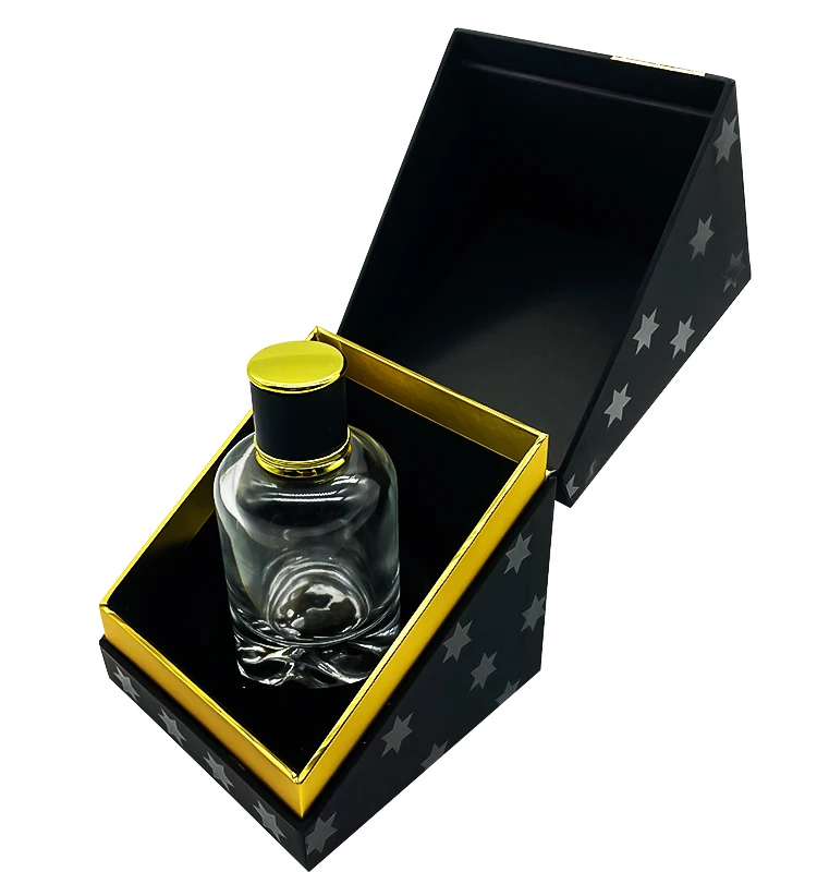 Custom Luxury Cologne Arabic perfume bottle box With Embossing And Flocking Perfume Packaging Box